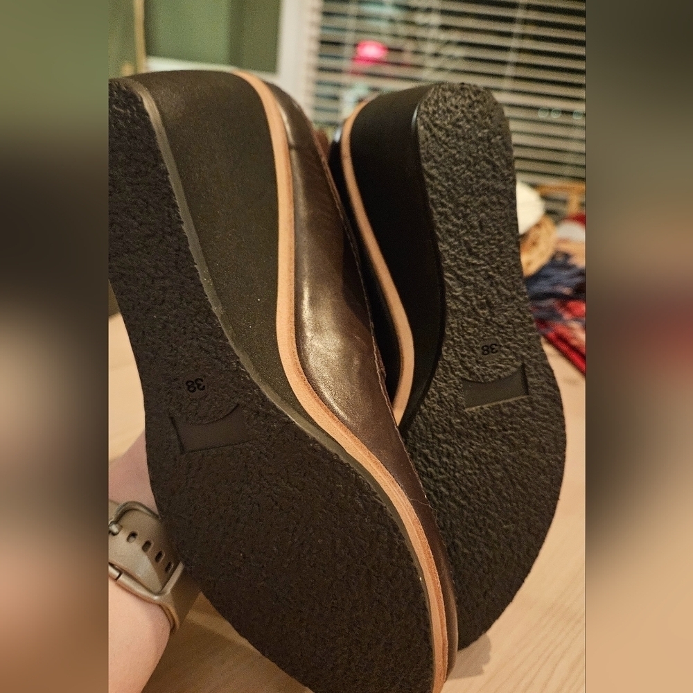 CAMPER Women's Julia Wedges Heels Brown Leather.. Size 7.5 - Picture 12 of 16